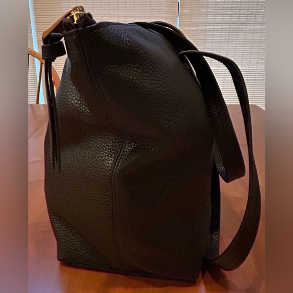 J. Crew, NWT, Devon Tote Bag,, 100% Leather, Color: Black - Picture 4 of 11